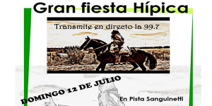 afiche fiesta hipica