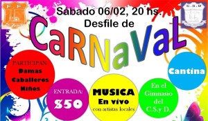 afiche carnaval 2016 cerro colorado